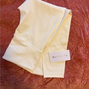 NWT Athleta pale yellow 7/8 Leggings